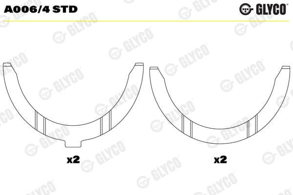 Spacer, crankshaft A006/4 STD