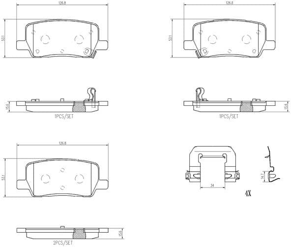 Brake Pad Set, disc brake PRIME LINE P 09 032