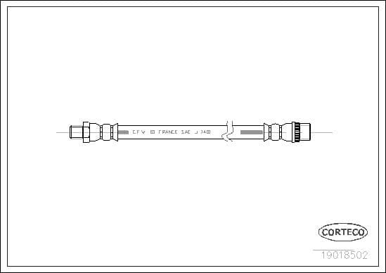 Brake Hose 19018502 - image 2