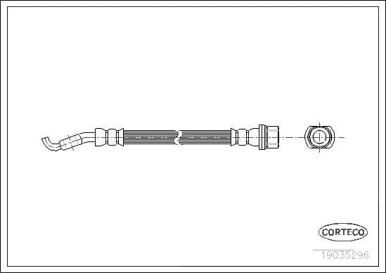 Brake Hose 19035296 - image 2
