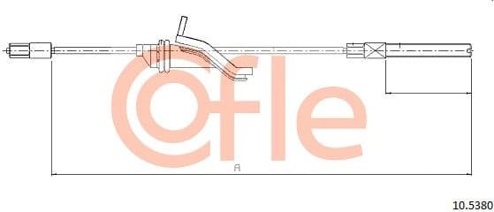 Cable Pull, parking brake 92.10.5380