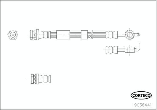 Brake Hose 19036441 - image 2