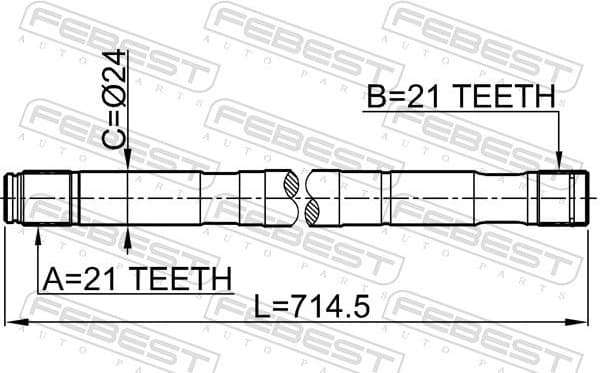 Drive Shaft 0212-QG15RH - image 2