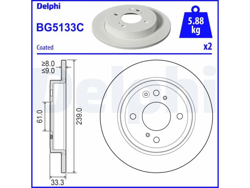 Brake Disc BG5133C