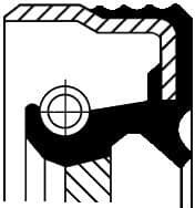 Seal crankshaft rear 120 15675B - image 3