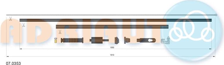 Accelerator Cable 07.0353