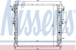 Radiator, engine cooling 64316