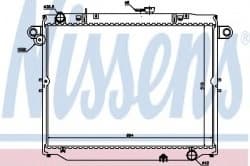Radiator, engine cooling 64881