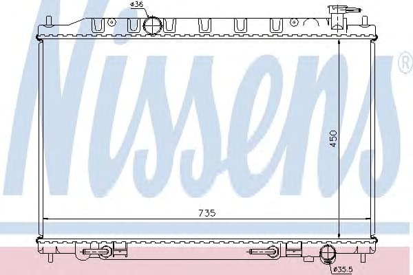 Radiator, engine cooling 68712