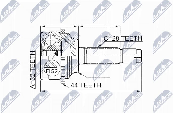 Joint Kit, drive shaft NPZ-MZ-052