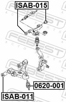 Mounting, control/trailing arm ISAB-015