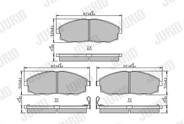 Brake Pad Set, disc brake 572442J - image 2