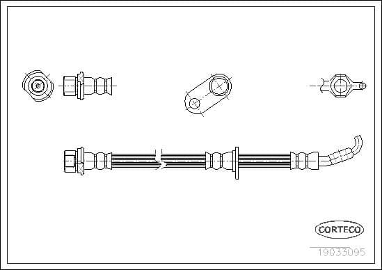 Brake Hose 19033095 - image 2