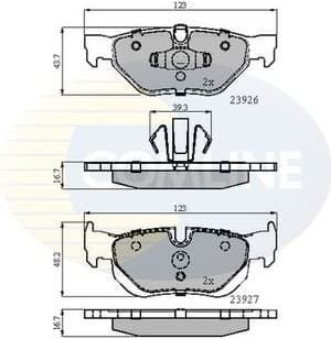Brake pads rear CBP02787