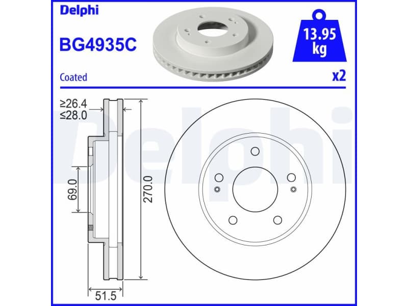 Brake Disc BG4935C