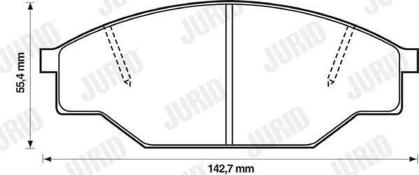 Brake Pad Set, disc brake 572363J - image 2