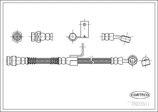 Brake Hose 19033511 - image 2