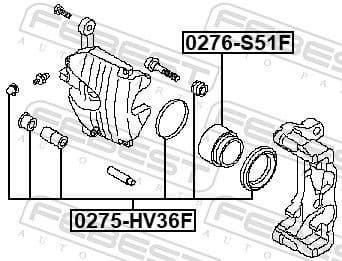 Repair Kit, brake caliper 0275-HV36F - image 2