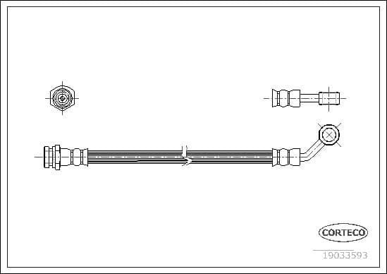Brake Hose 19033593 - image 2