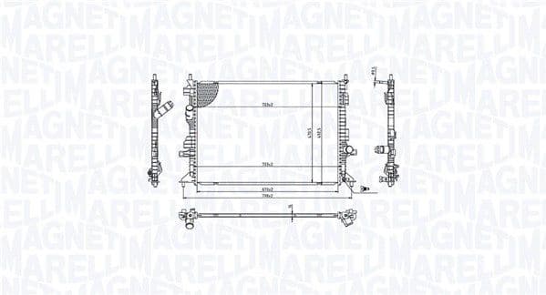 Radiator, engine cooling 350213215700
