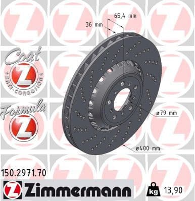 Brake Disc FORMULA Z BRAKE DISC 150.2971.70