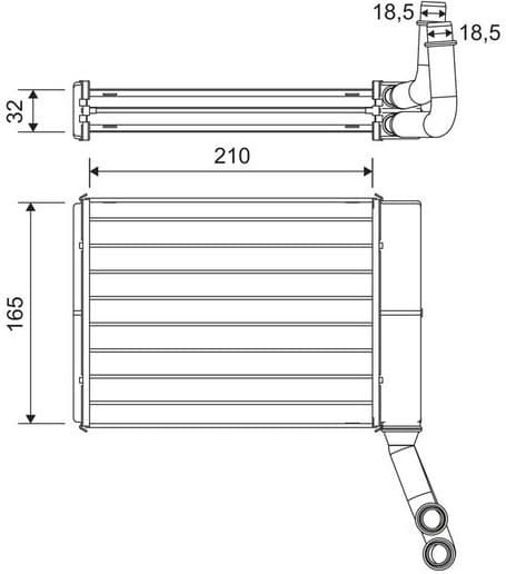 Heat Exchanger, interior heating 811597