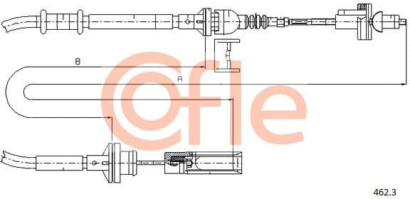 Cable Pull, clutch control 92.462.3