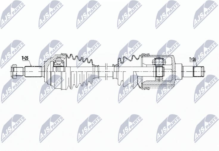Drive Shaft NPW-FR-169