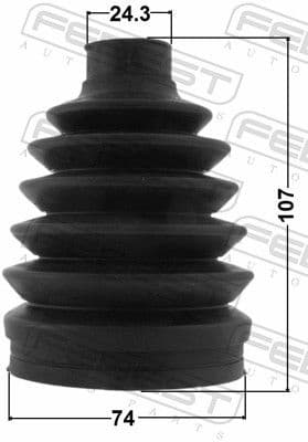 Bellow, drive shaft 1017P-T300 - image 2