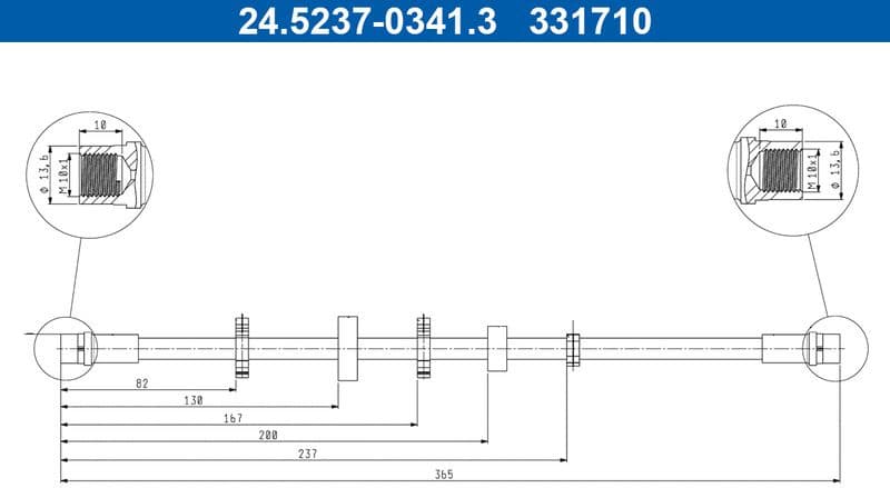 Brake Hose 24.5237-0341.3