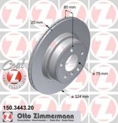Brake Disc COAT Z 150.3443.20