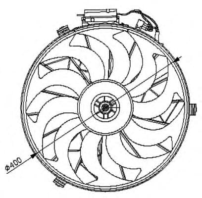 Fan, engine cooling 47028