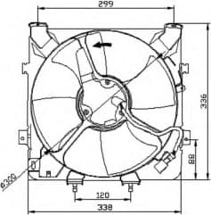 Fan, engine cooling 47041