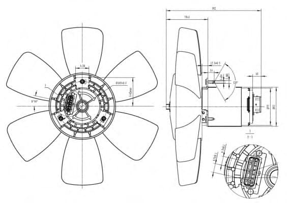 Fan, engine cooling 47429