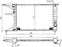Radiator, engine cooling 50222