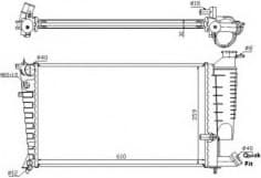 Radiator, engine cooling 50424