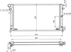 Radiator, engine cooling EASY FIT 509502