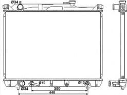 Radiator, engine cooling 53037