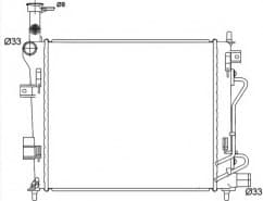 Radiator, engine cooling 53147