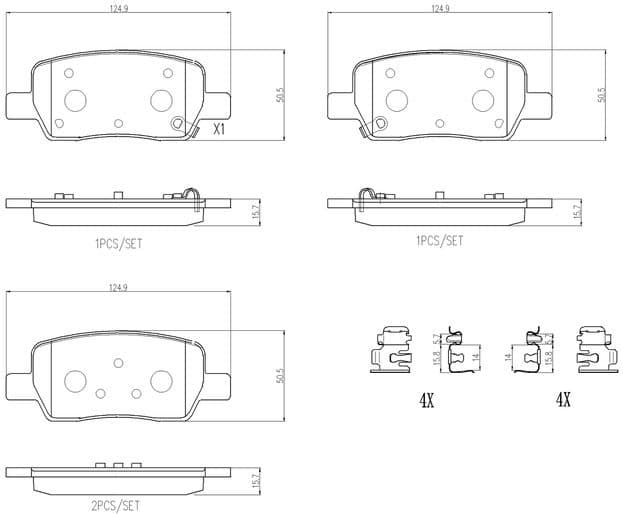 Brake Pad Set, disc brake PRIME LINE P 30 141
