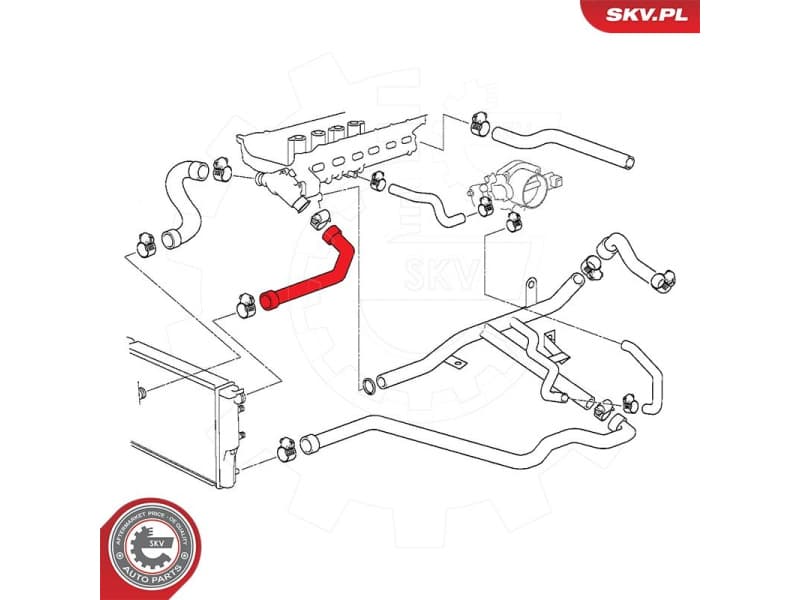 Radiator Hose 24SKV268 - image 2