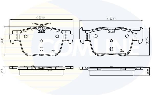 Brake pads rear CBP03069