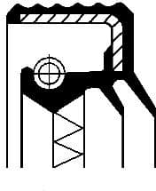 Shaft Seal, wheel hub 01019879B - image 2