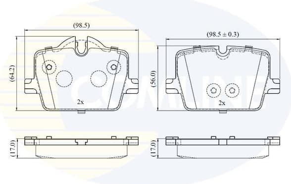 Brake Pad Set, disc brake CBP02865