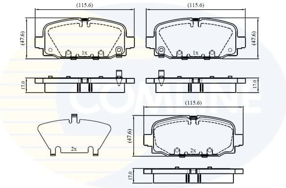 Brake Pad Set, disc brake CBP32860