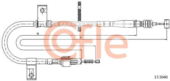 Cable Pull, parking brake 92.17.5040
