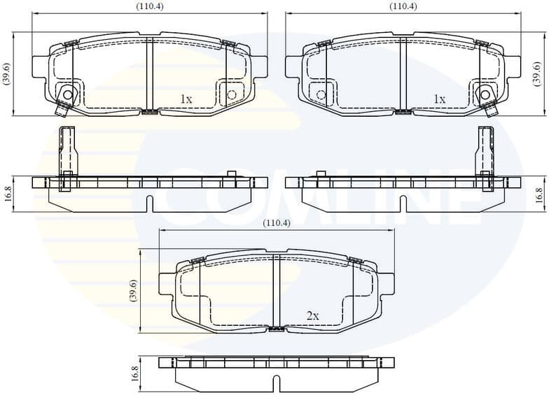 Brake Pad Set, disc brake CBP32488