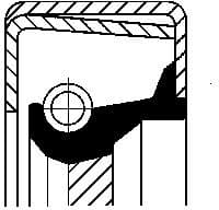 Shaft Seal, manual transmission 12014345B - image 5
