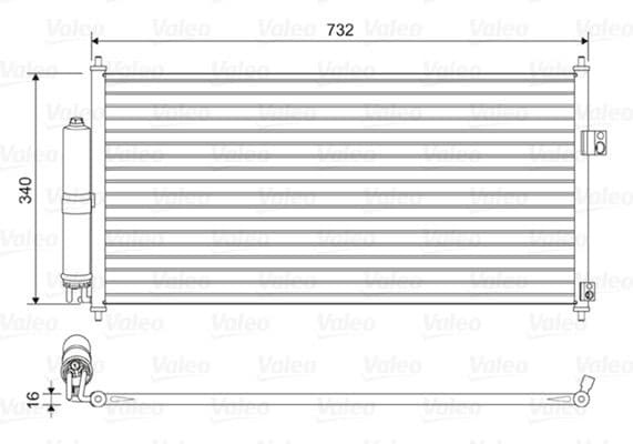 Condenser, air conditioning 814032 - image 2
