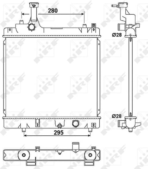 Radiator, engine cooling 53078A